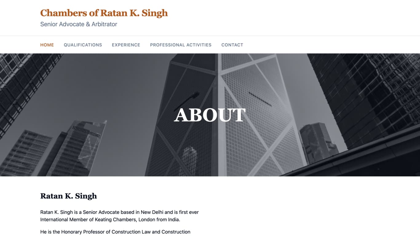 Chambers of Ratan K. Singh